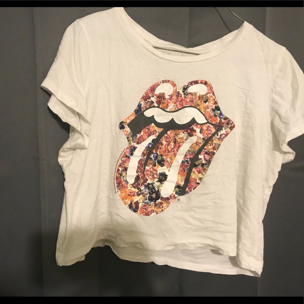Rolling Stones Crop Top